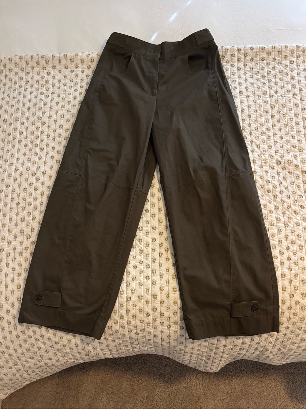 ZARA Barrel Work Pants - Picture 3 of 5